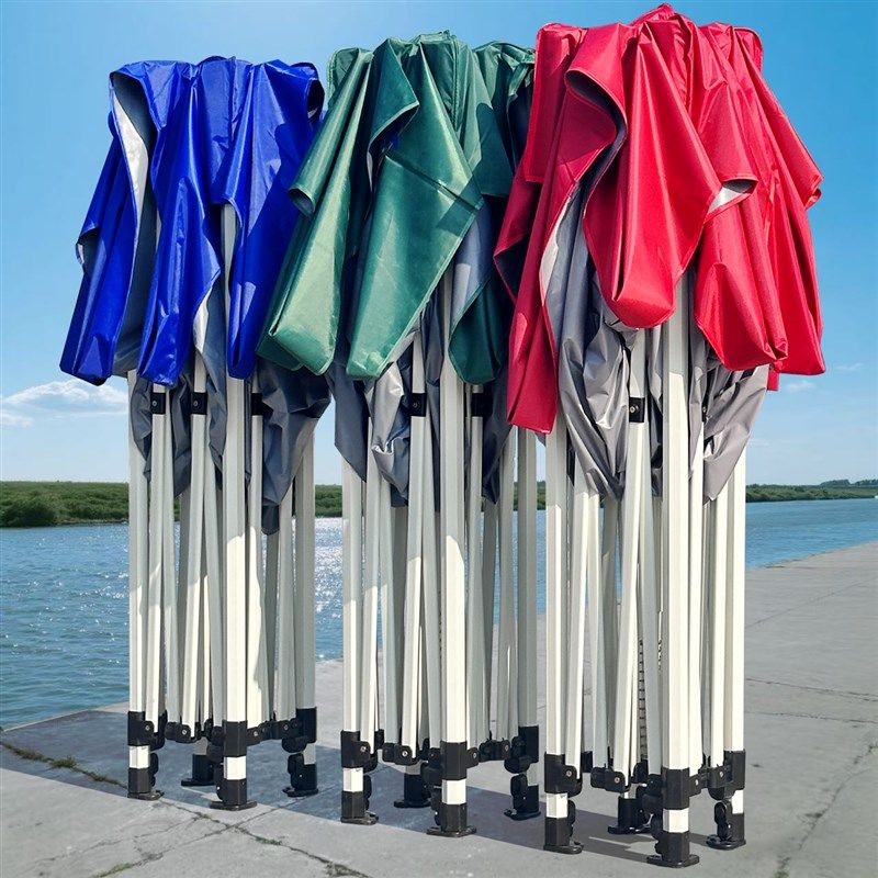 四脚防晒遮阳棚摆摊用雨棚四脚太阳大伞户外帐篷防雨伸缩折叠雨篷