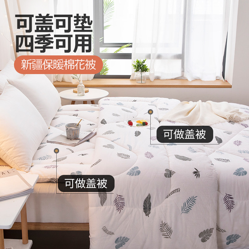 新疆棉花被全棉被子冬被棉絮棉花被芯纯棉花垫被褥子加厚保暖春秋,床上用品,棉花被,淘宝优惠券,粉丝福利购,淘宝优惠卷