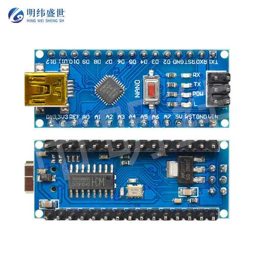 CH340版NANO V3.0 ATMEGA328P-MU小芯片版mini接口 焊接不配线