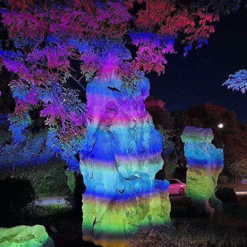 LED彩虹灯照树彩虹投射灯广场公园酒店彩虹投光灯亮化氛围照射灯