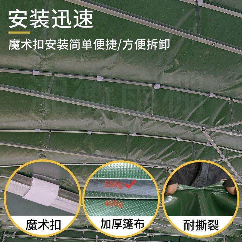 餐饮烧烤大排档推拉雨棚围布户外大型伸缩推拉移动雨棚摆摊遮阳篷