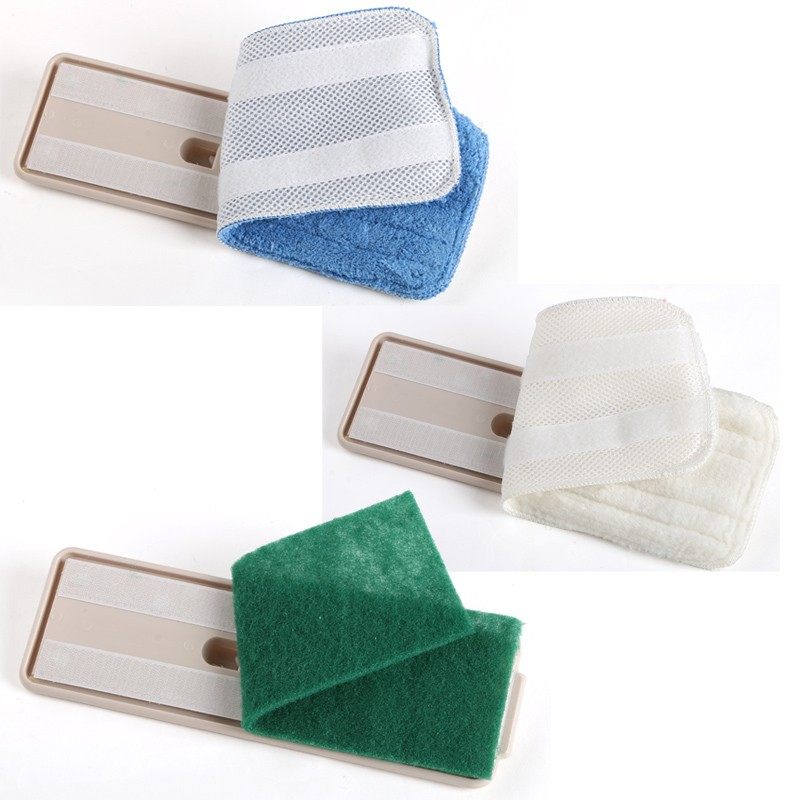 涤太太静电平板拖把 旋转拖把 3拖布头 抛光打蜡墩布吸水粘扣式