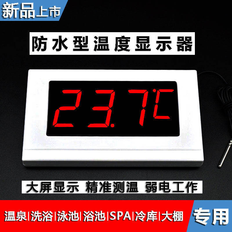12V大屏高精度冷库温度表
