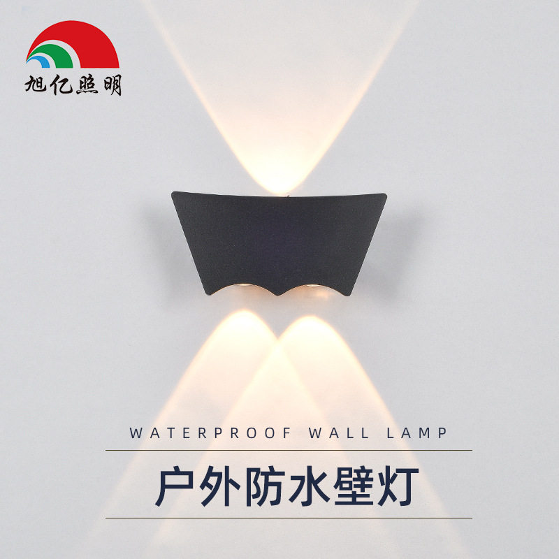 上下发光室外壁灯 庭院墙壁led个性户外防水灯 酒店走道过道壁灯