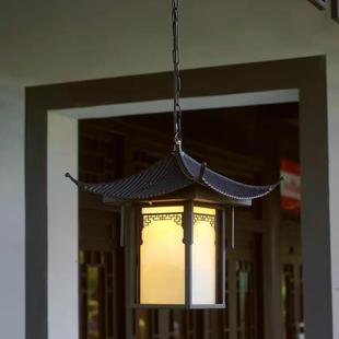 户外屋檐吊灯新中式庭院灯室外花园凉亭长廊吊灯别墅屋檐古建筑灯