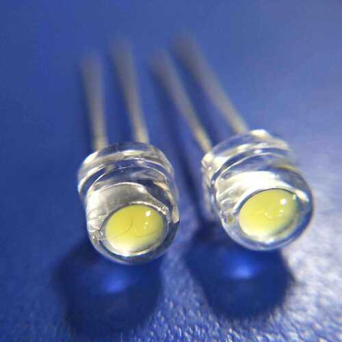 F5草帽白光LED直插正白暖白冷白中性白灯珠红光蓝光绿光紫光定制