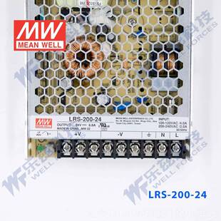 高档明纬24V电源200W LR-20024 直流开关稳压22-0转24VDCS台湾品V