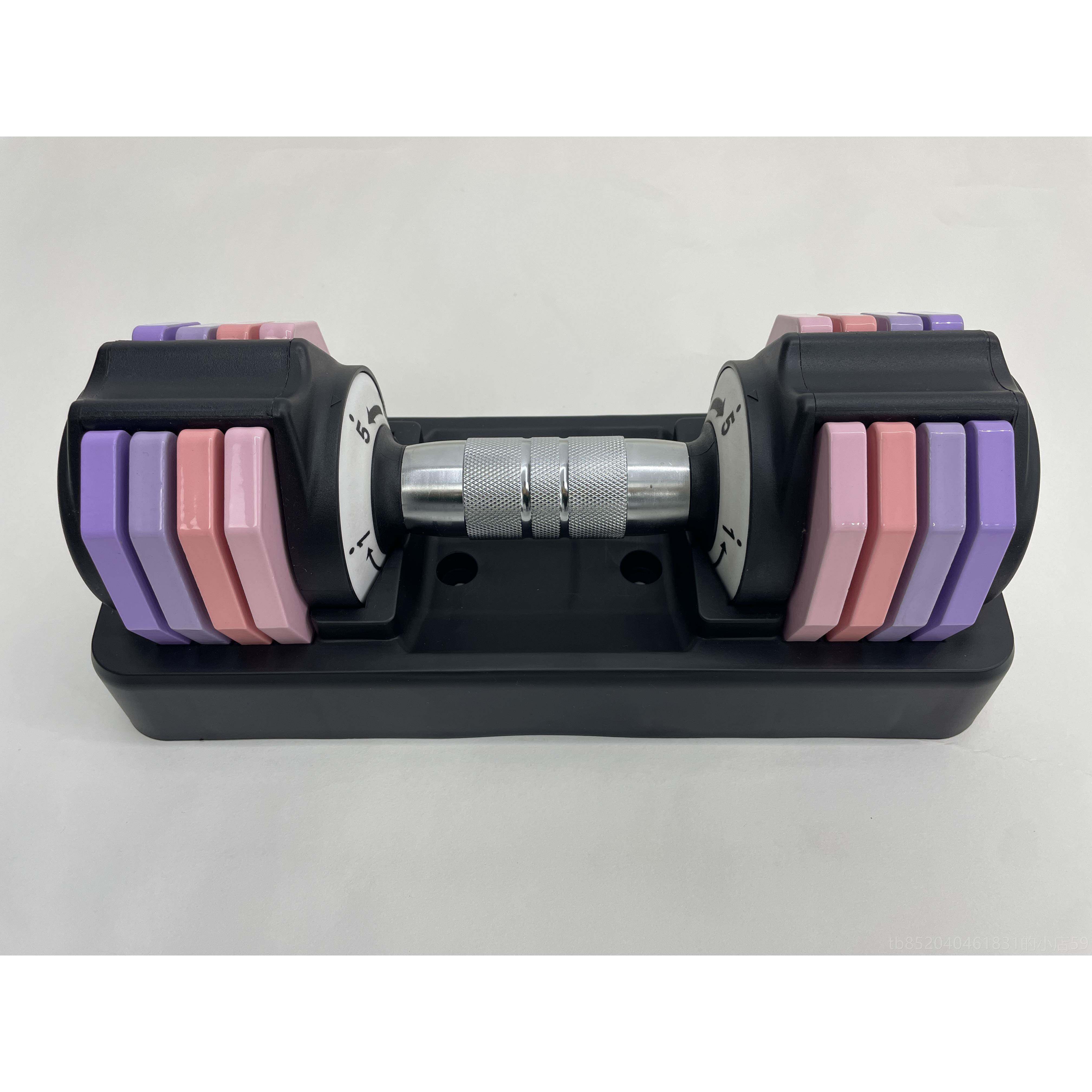 高档upness可节调哑铃实心片男女士锻炼健家用快速训练器钢材1身