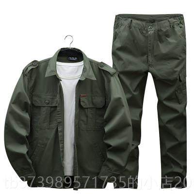 正品夏季工作地服套耐装男薄款保服迷劳彩工装外套纯棉线 线磨电