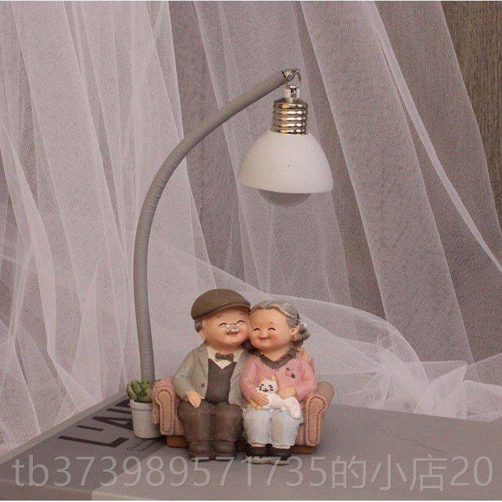 正品爷烘焙装饰相守老爷老老奶奶蛋糕装饰件摆人过寿金婚礼物烘焙