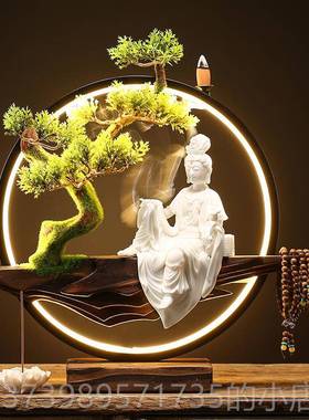 正品覆古中式瓷工品白瓷观菩萨自艺在陶观音佛像家用音玄关供奉摆