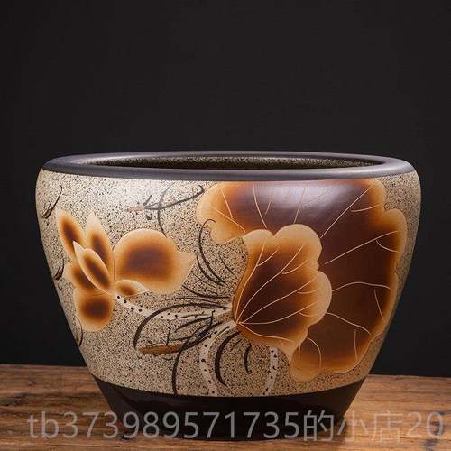 正品景德镇陶瓷缸荷花鱼睡锦鲤庭院养金乌龟莲缸大种树缸大号老式