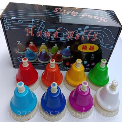 正品奥夫打击八乐器音尔课铃音感钟手摇铃8音转幼儿园8音钟按铃