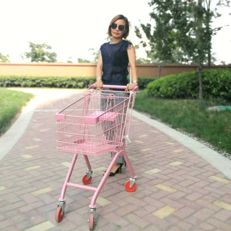 超市购物车 粉色小推车 网红拍照手推车商超便利店购物车,3C数码配件,摄像机配件,淘宝优惠券,粉丝福利购,淘宝优惠卷