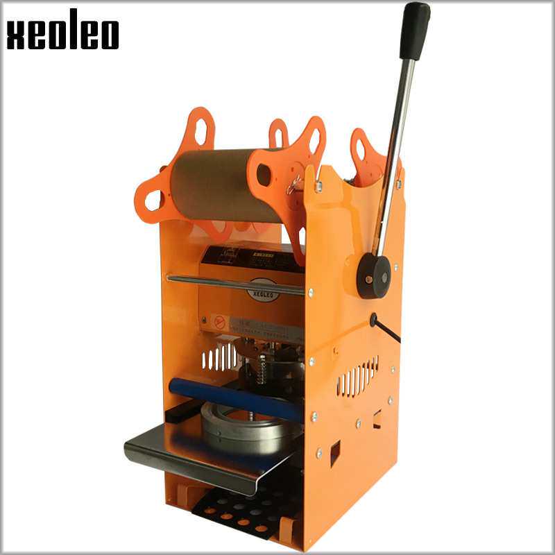 XEOLEO手动封杯机豆浆封口机器早餐店高杯封盖机手动压封膜机摆摊
