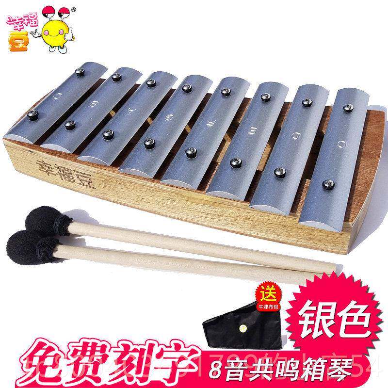 高档小学生1音2音学敲琴20音片琴铝回音箱共鸣底座8音生铝板琴条