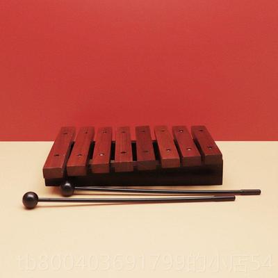 高档专业15音红色木敲琴小木琴奥夫儿教童音尔乐打击乐器音琴早教