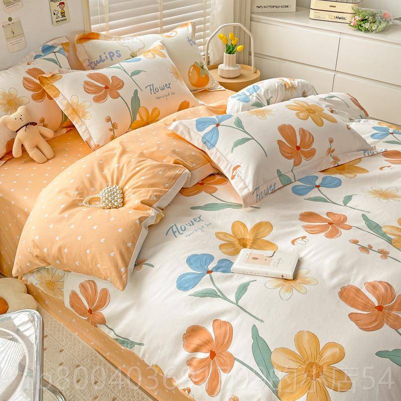 高档10全棉四件套棉被套纯1.8x2米被罩180x200cm双人2.02.3x床上0