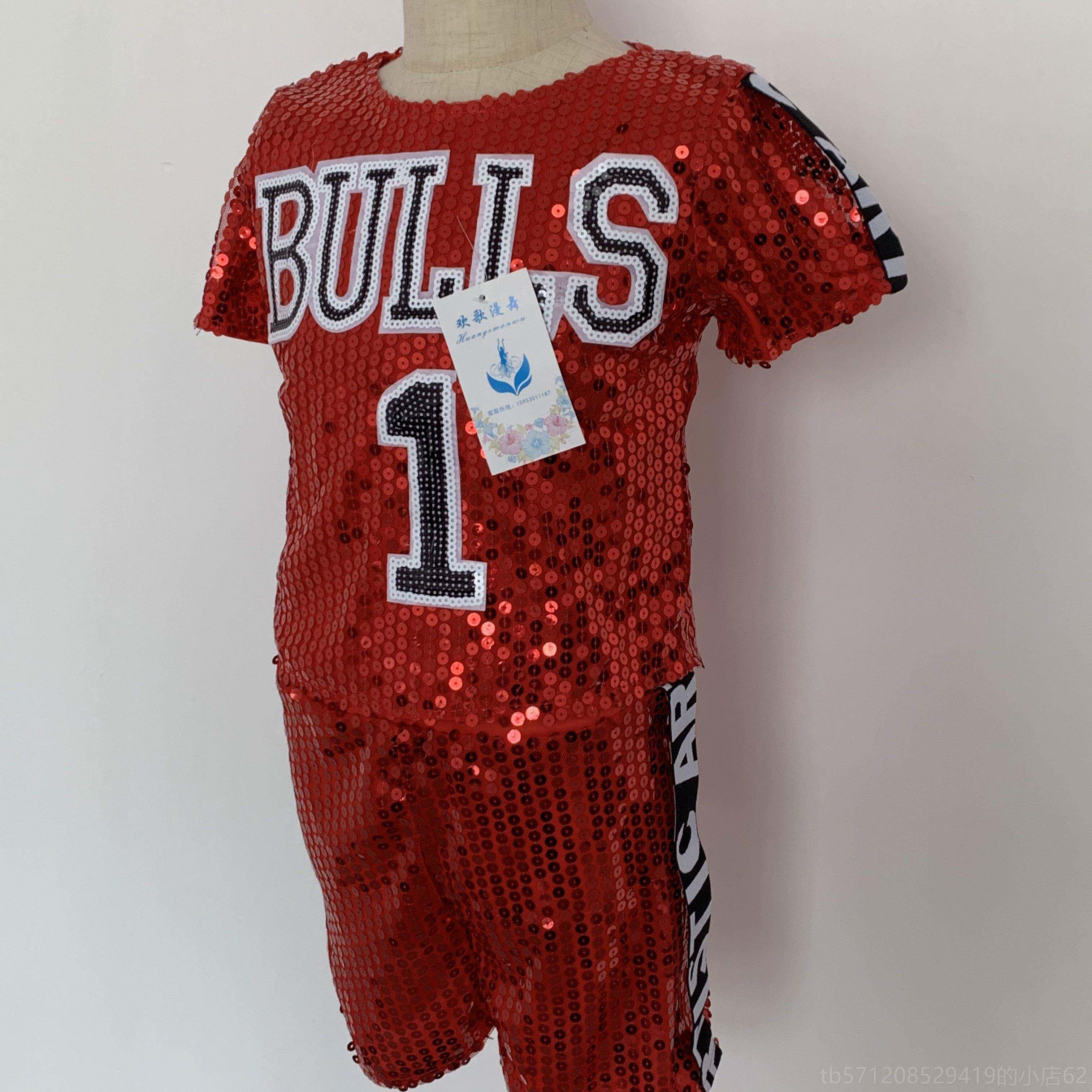 新款儿女童爵士舞演出服装童嘻哈舞套装幼儿啦队啦服健美操表演服