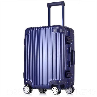 新款宋人大红色结婚铝框杆拉行旅行箱万向轮女李箱男密码箱硬箱箱