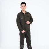 新款 衣服汽劳 耐磨防修烫电焊工厂车间干活工作穿 服套装 男春秋季