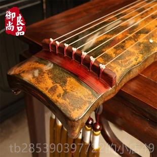 新款 收古木藏演奏纯手工老杉伏羲级仲尼混沌七弦 琴蕉叶式