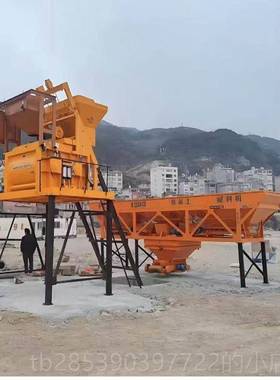 新款混凝土JS100强土制搅拌机HZS50混凝搅站全拌自动JS7500搅拌机