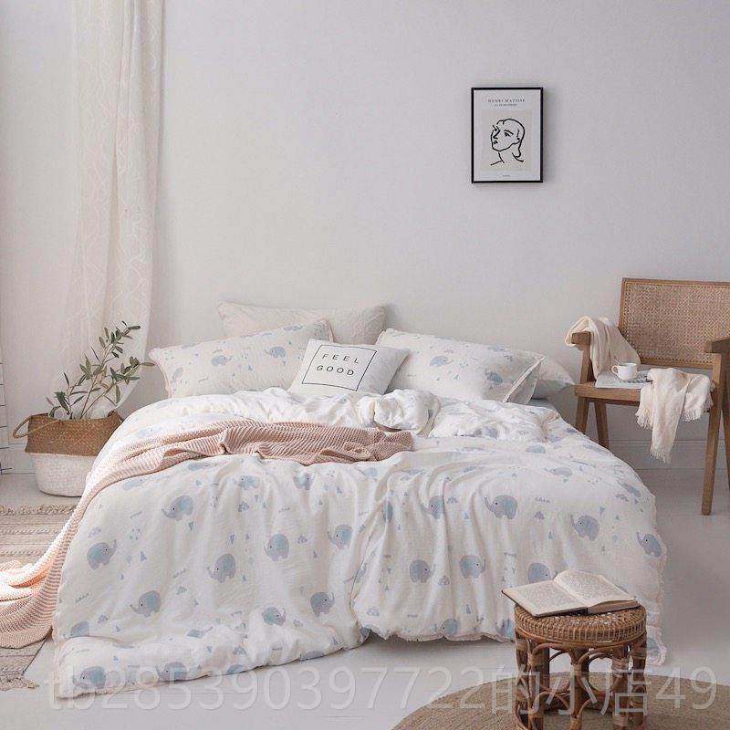 新款婴儿睡的件套 小A类全棉双层纱布宝裸睡可爱彩四虹清新宝流苏,床上用品,床品套件/四件套/多件套,淘宝优惠券,粉丝福利购,淘宝优惠卷