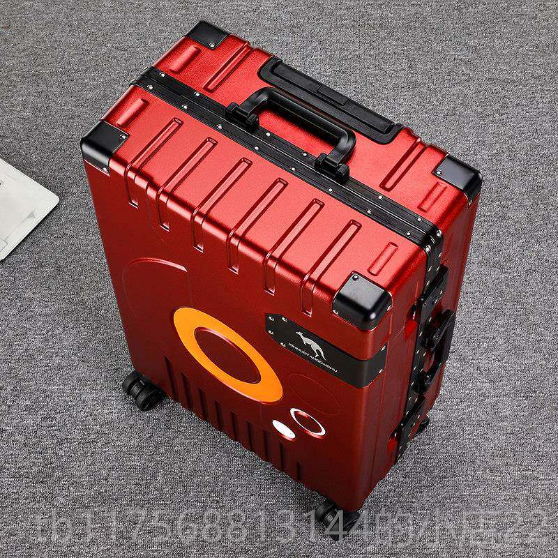 正品加厚铝框李箱女男生20寸登机旅行24寸拉杆行箱万向轮密码学皮