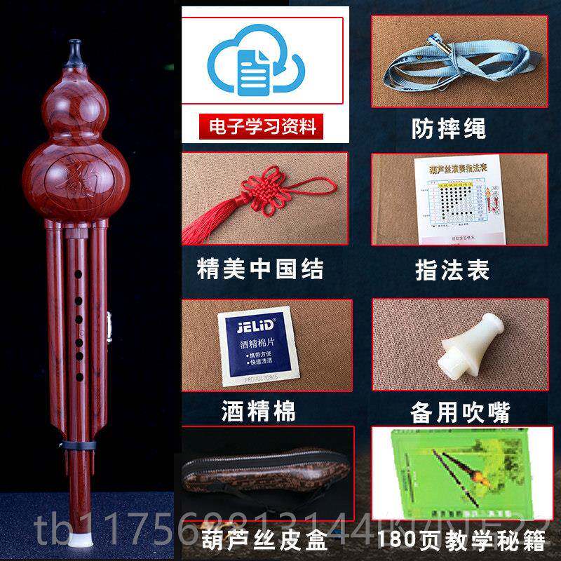正品防摔葫芦丝初乐器学者人降b调专成业中小孩学生c调自学拆可卸