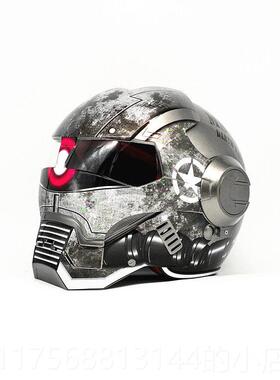 正品M创asei个性生摩托车盔钢铁侠头盔意摆件儿童高头端日礼物手