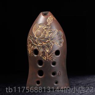 正品 空谷埙初学演奏专十孔埙好吹学初业古乐器陶埙音色柔和鱼可水