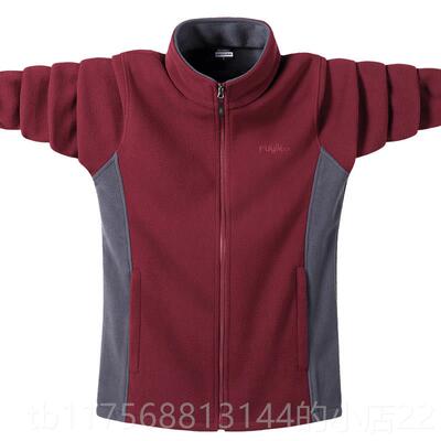 正品男款颗粒绒外套男装秋衣拉炼衣男士摇粒动绒秋春季运卫抓绒衣