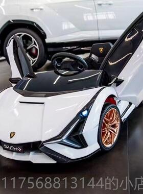 正品儿遥童电动车四轮剪刀汽车控玩岁具车可门坐人男女孩1-6宝宝