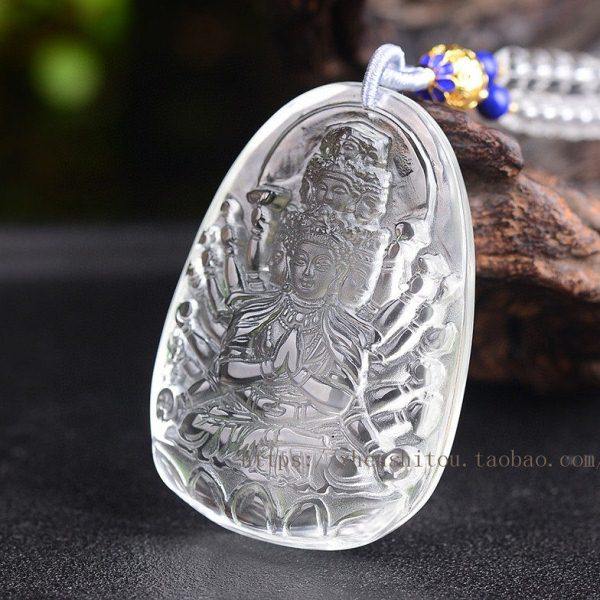 珍品天然白水晶千手千眼观音菩萨吊坠臂膀男女款毛衣项链两用挂件,饰品/流行首饰/时尚饰品新,颈饰,淘宝优惠券,粉丝福利购,淘宝优惠卷