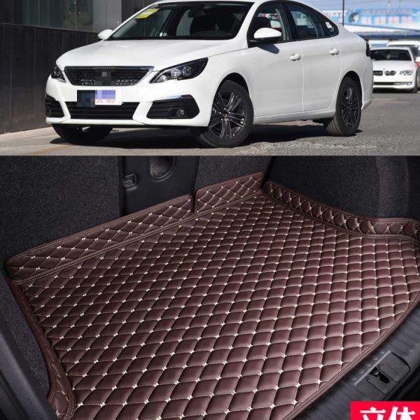 适16/18/2019款东风标致308后备箱垫全包围汽车尾箱垫子改装标志