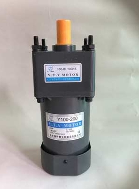 200W调速电机 VTV单相电机 齿轮调速马达 YN100-200/100JB15G15