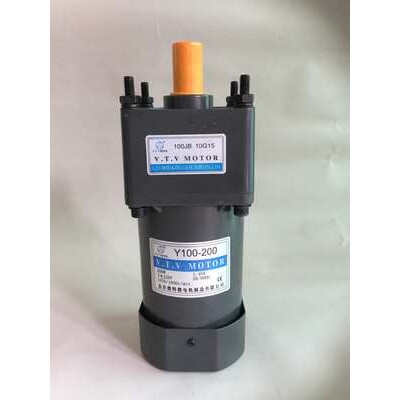 200W调速电机 VTV单相电机 齿轮调速马达 YN100-200/100JB50G15