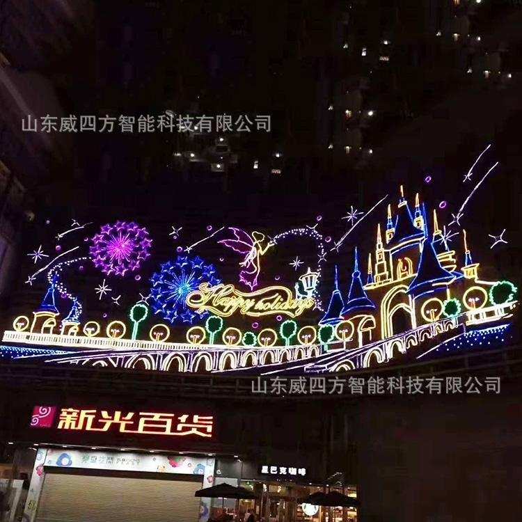 工厂定制led灯饰画 商场楼盘酒店节庆灯饰画新年元旦幕墙灯饰画
