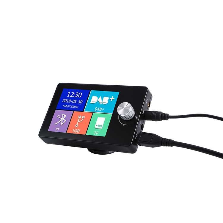 2.8寸车载欧洲DAB+数字广播彩屏接收器 蓝牙免提 FM转发 aux输出