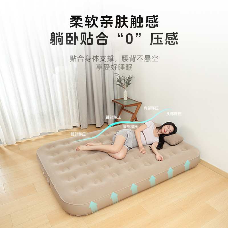定制充气床垫户外露营打地铺家用单人全自动加厚气垫床防水设计