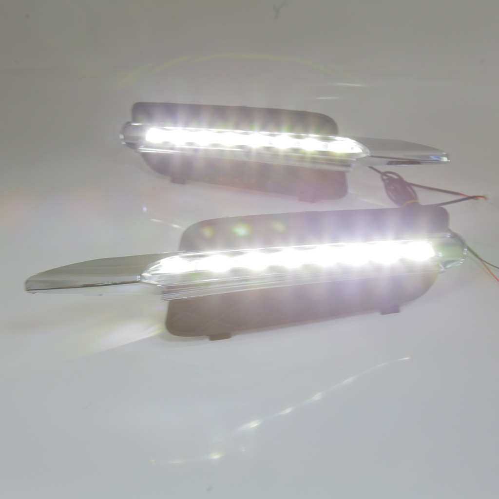 适用于07-10款宝马X5专用日行灯 E70日间行车灯 X5电镀
