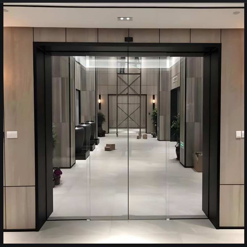 东莞自动门维修玻璃门安装人脸识别电动门整套上门测量定做带门