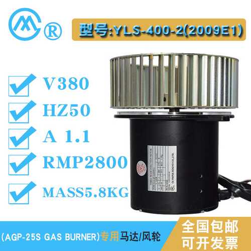 Olympia奥林佩亚燃烧机AGP-25S用马达电机风轮叶轮配件YLS-400-2