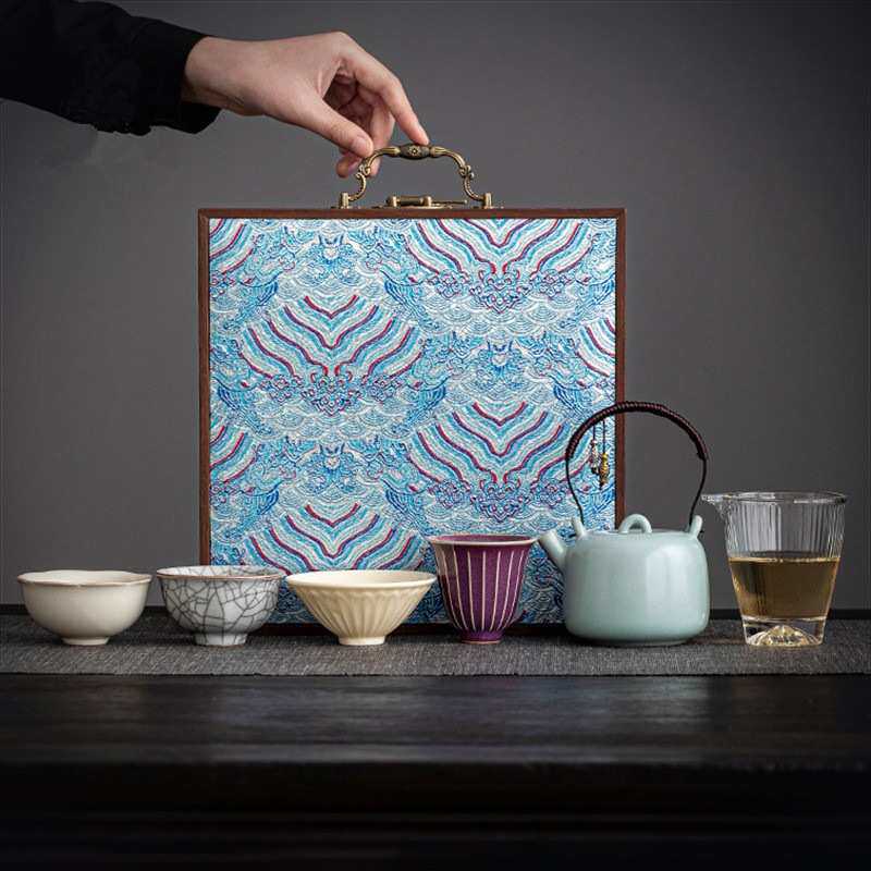 五大名窑茶杯套装2025新款功夫茶壶陶瓷品茗主人杯礼盒送礼长辈