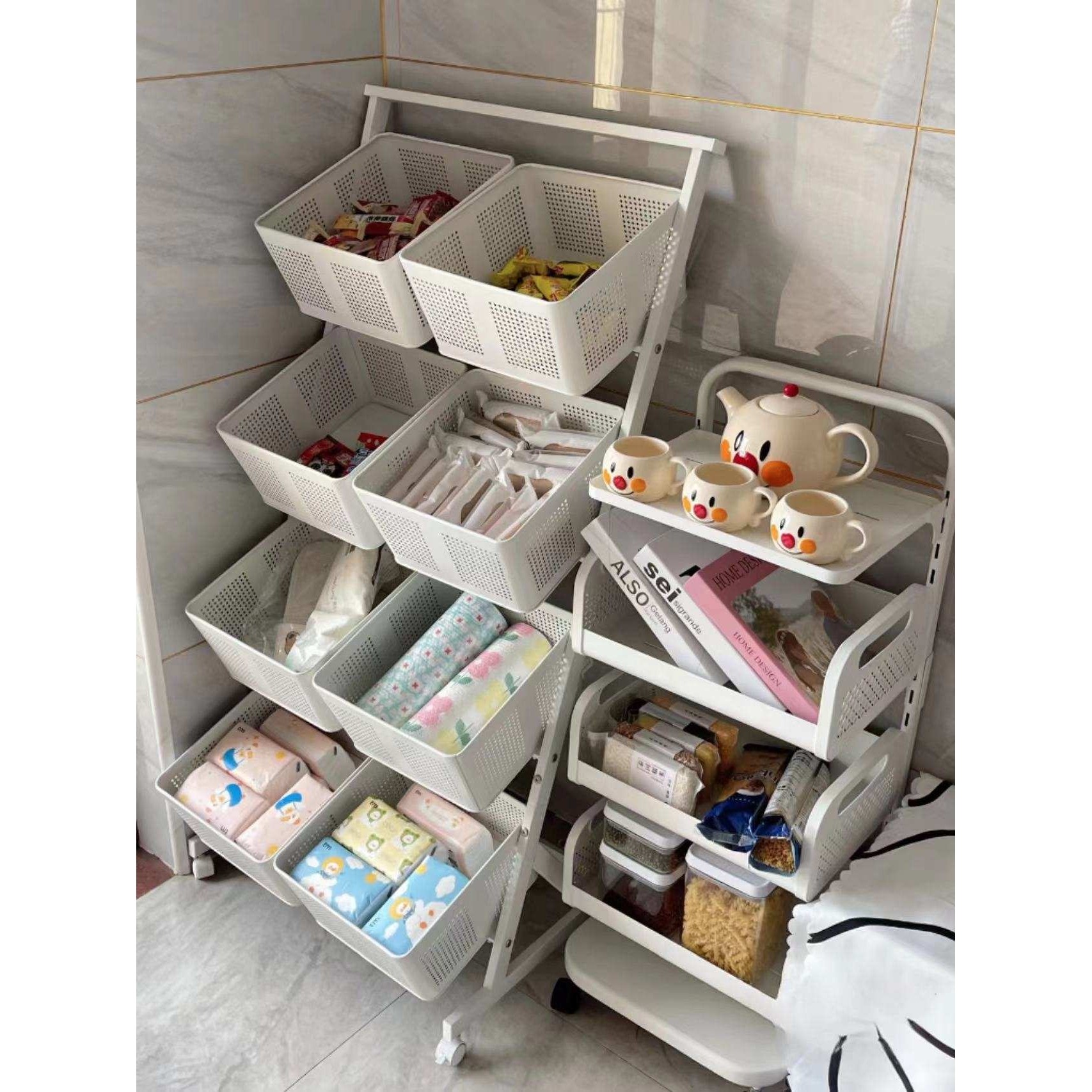 蔬菜置物架落地式多层厨房多功能家用零食收纳架菜篮子置物架,模玩/动漫/周边/娃圈三坑/桌游,模型制作工具/辅料耗材,淘宝优惠券,粉丝福利购,淘宝优惠卷