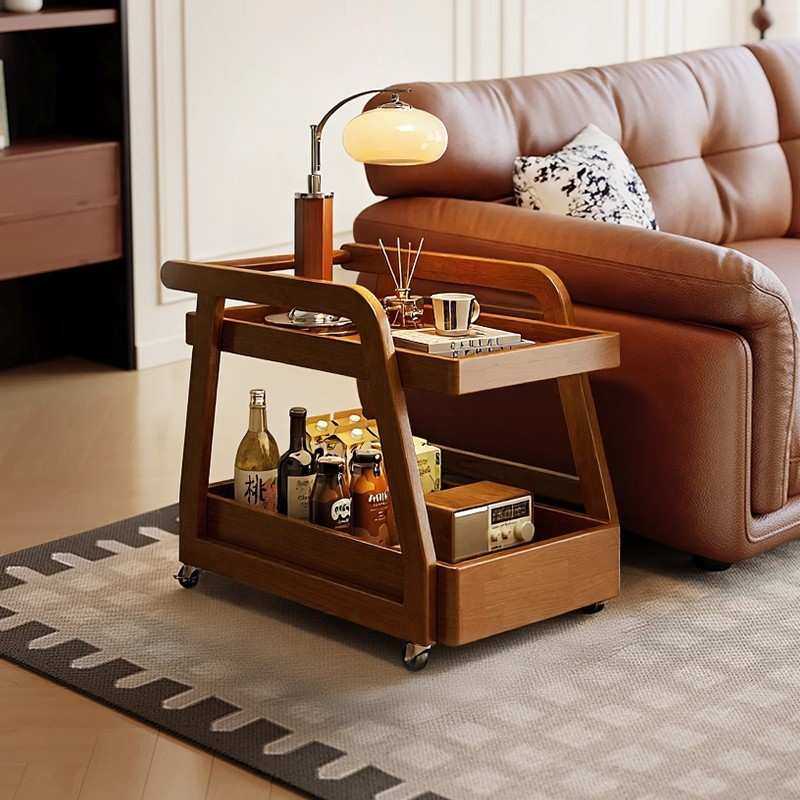 实木可移动零食小推车客厅家用沙发边几阳台小茶桌中古风侧边柜,模玩/动漫/周边/娃圈三坑/桌游,模型制作工具/辅料耗材,淘宝优惠券,粉丝福利购,淘宝优惠卷