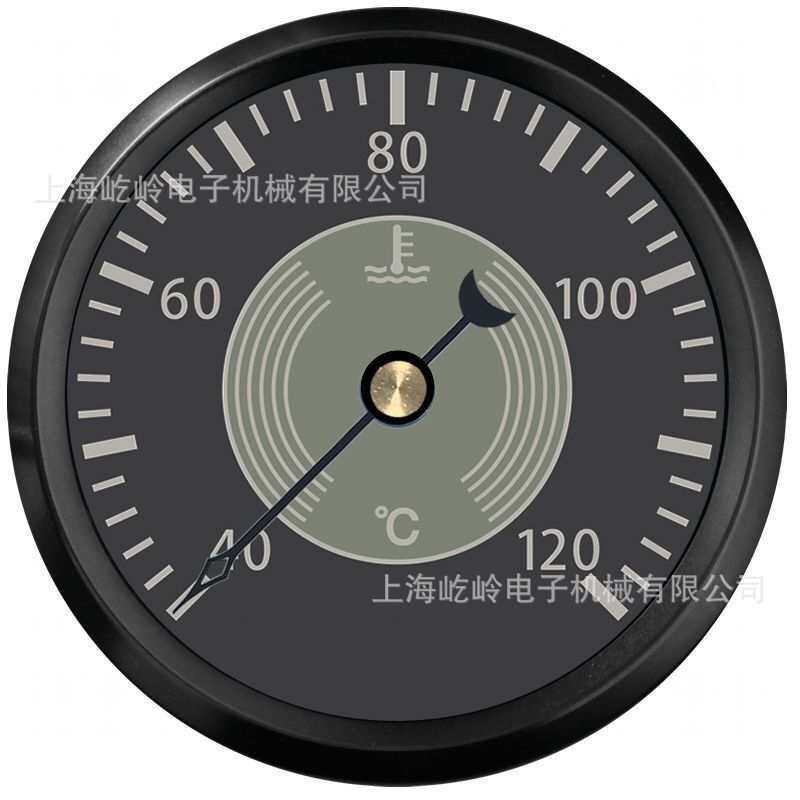 52mm复古指针水温表温度表40-120℃ 汽车轮船改装通用表