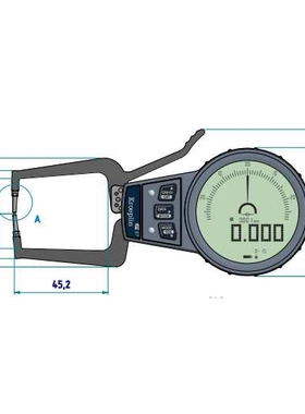 保障德国kroeplin数显内径卡规 C015