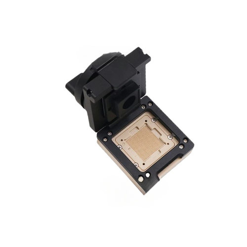 测试座间距0.8mm合金旋钮翻盖老化座夹具烧录厂家设计BGA625芯片